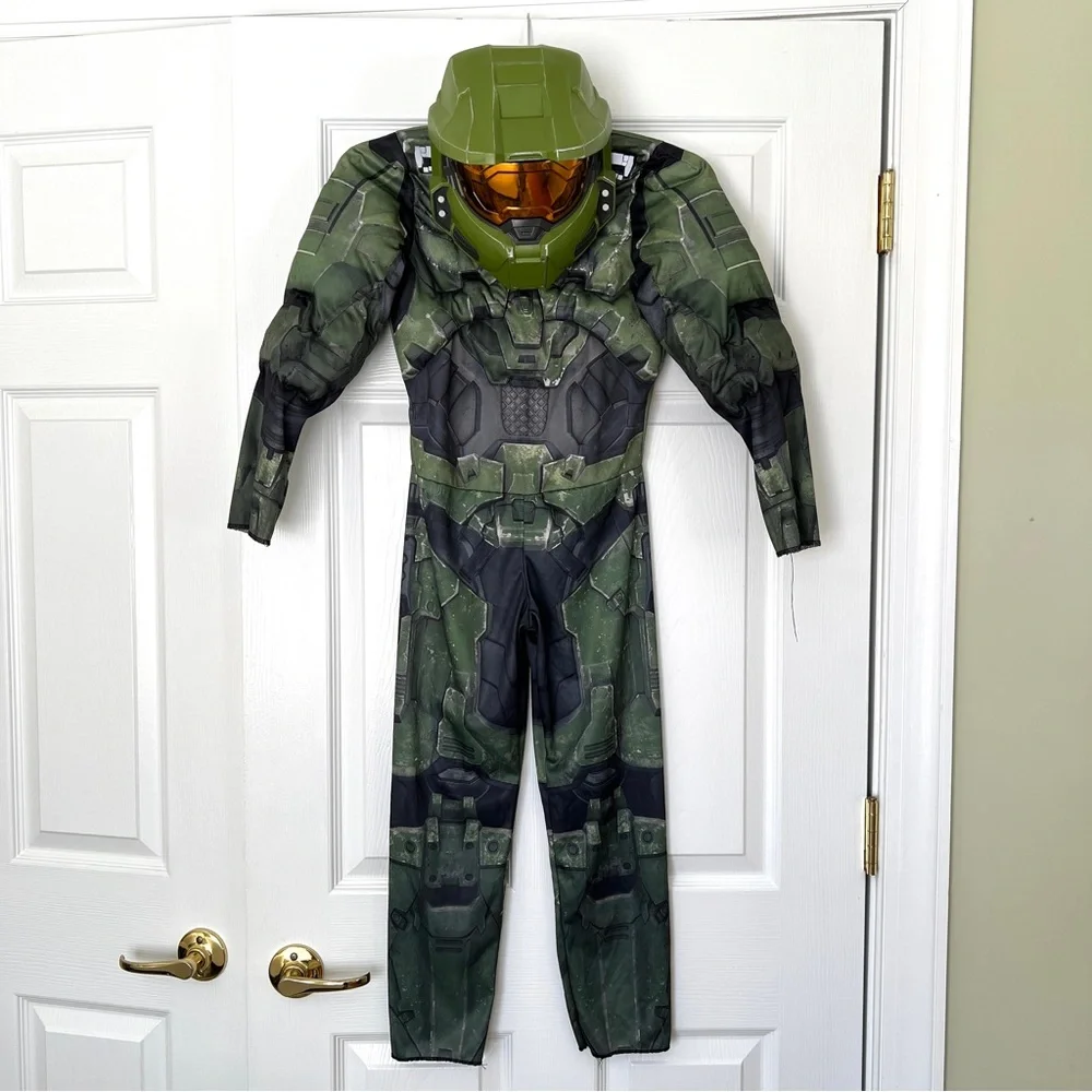 HALO costume with mask superhero Youth Medium